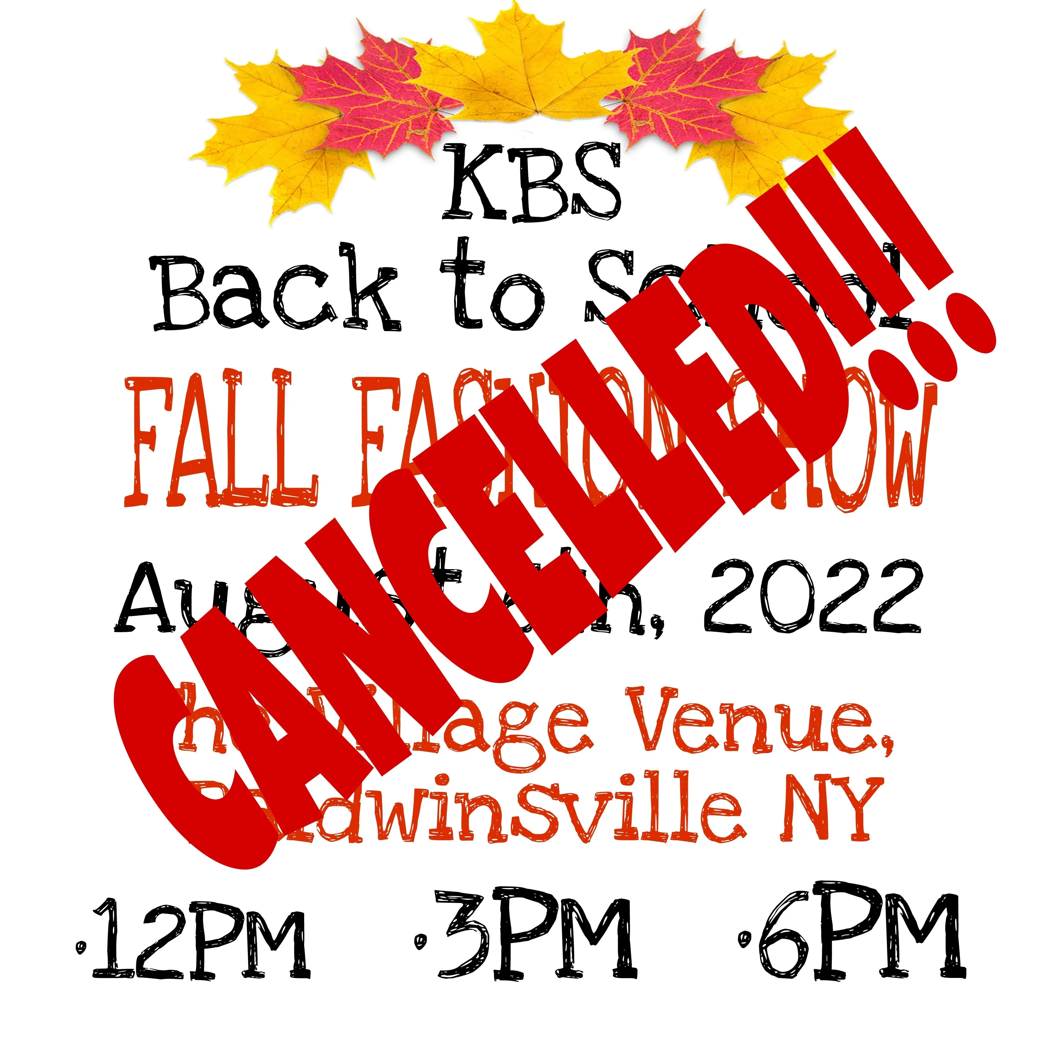 KBS Back to School FALL FASHION SHOW August 6th, 2022 - 12PM Show