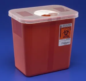 Kendall Sharps Container with Rotor Lid - 2 Gallon, 1 Each