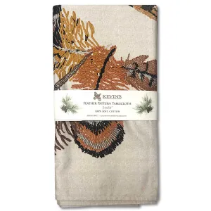 Kevin's Custom Designed Feather Pattern Tablecloth