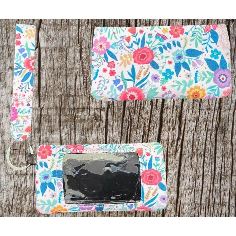 Keychain wristlet & ID pouch