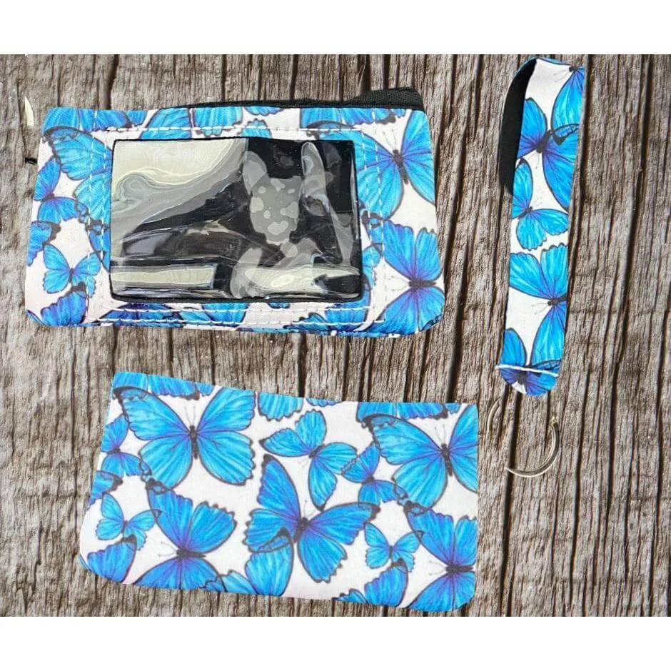 Keychain wristlet & ID pouch