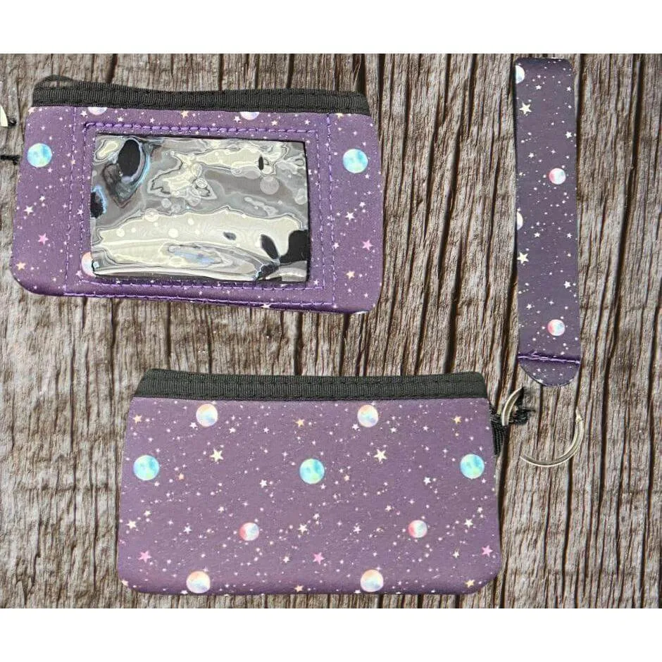 Keychain wristlet & ID pouch