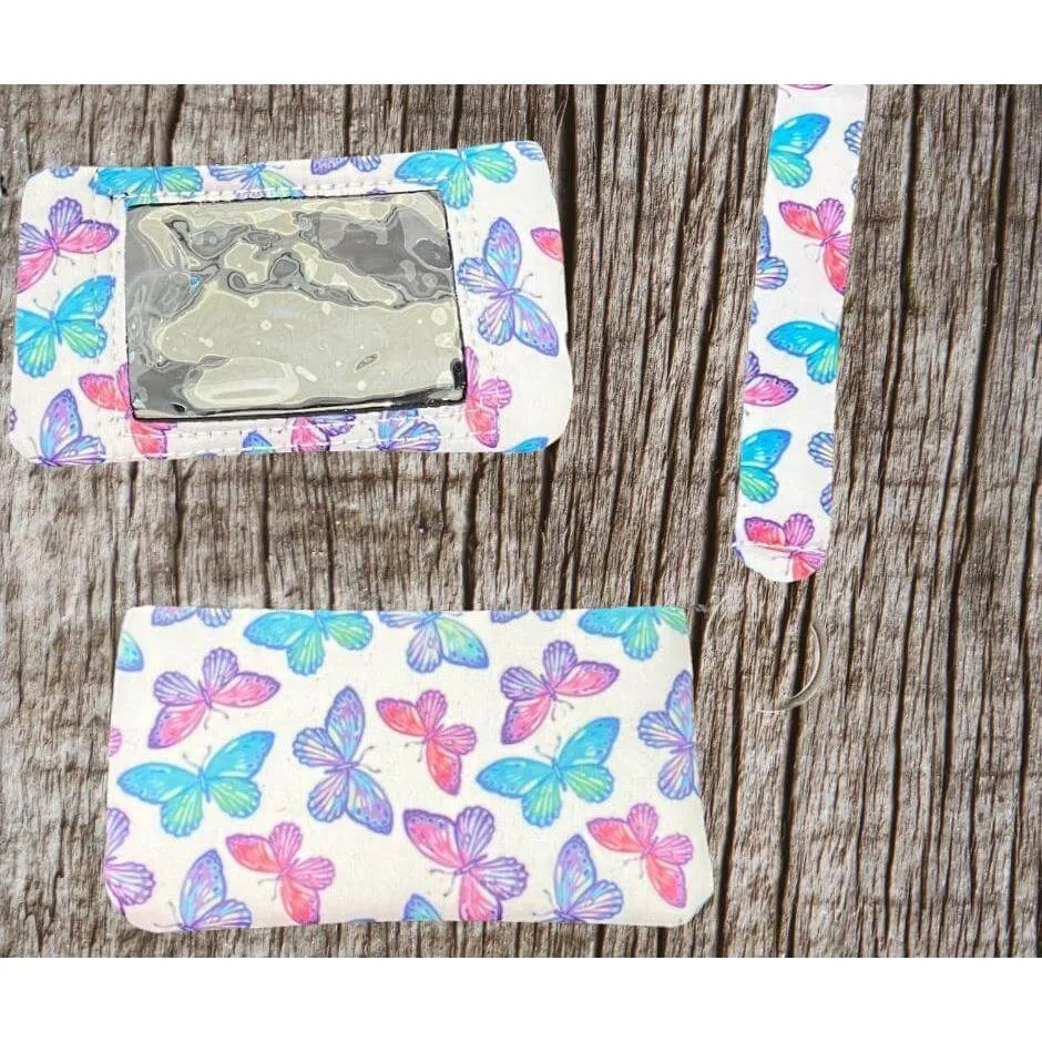 Keychain wristlet & ID pouch