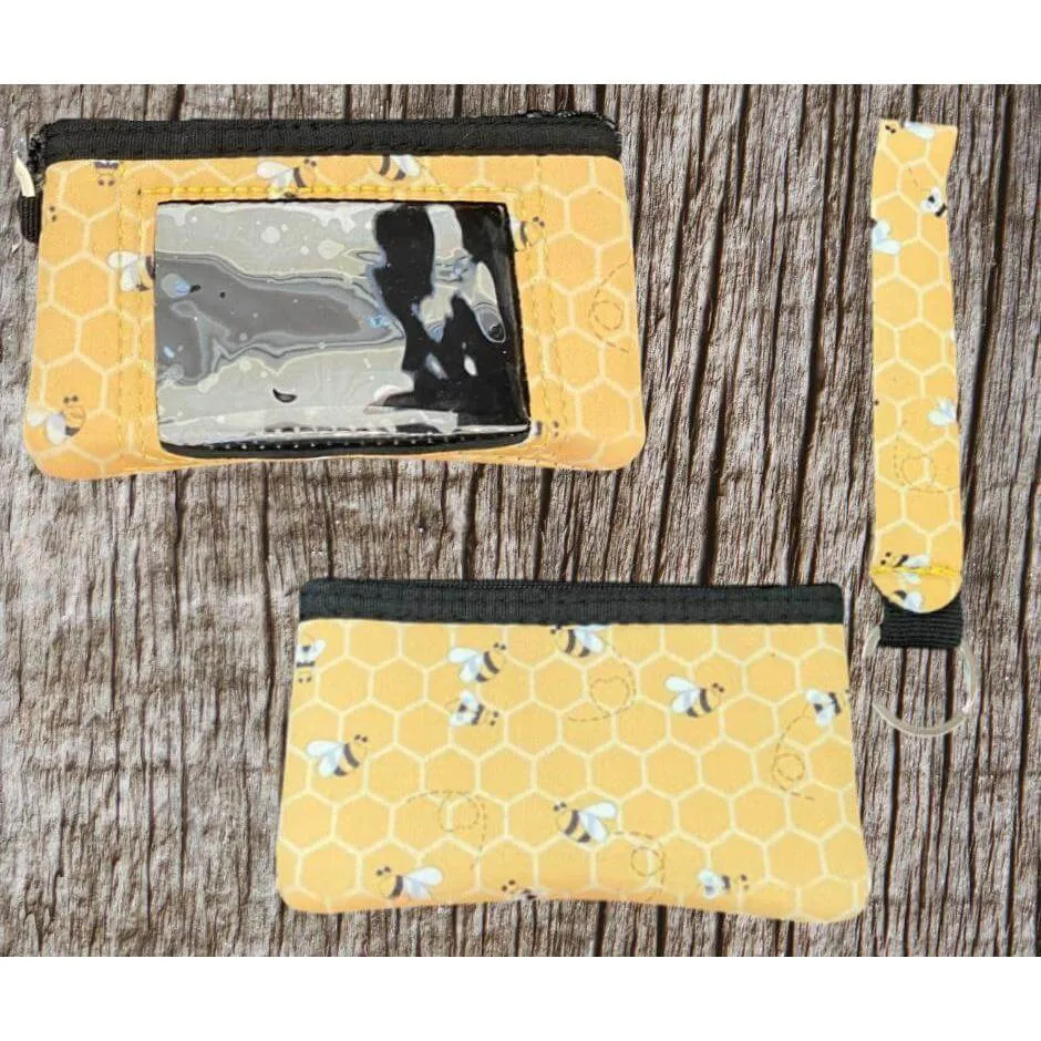 Keychain wristlet & ID pouch