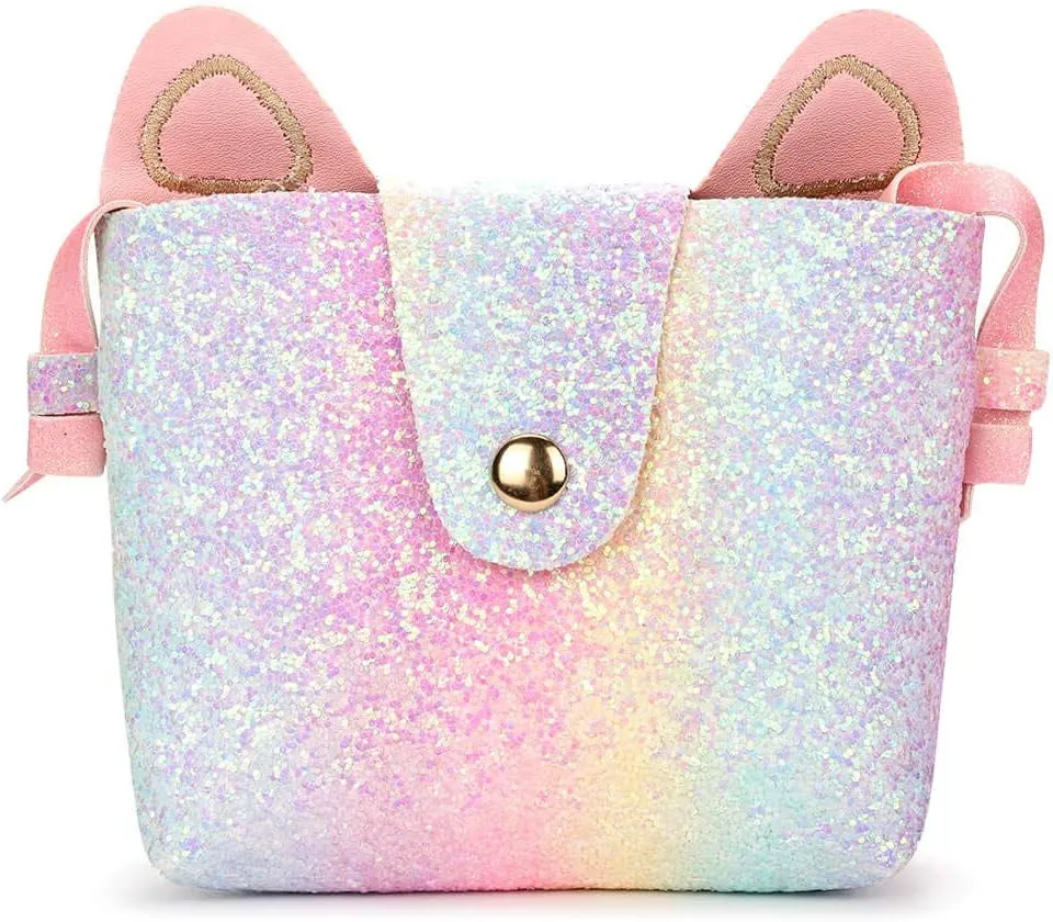 Kids Cat Purse Crossbody Bag for Little Girls