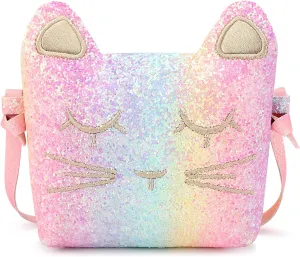 Kids Cat Purse Crossbody Bag for Little Girls
