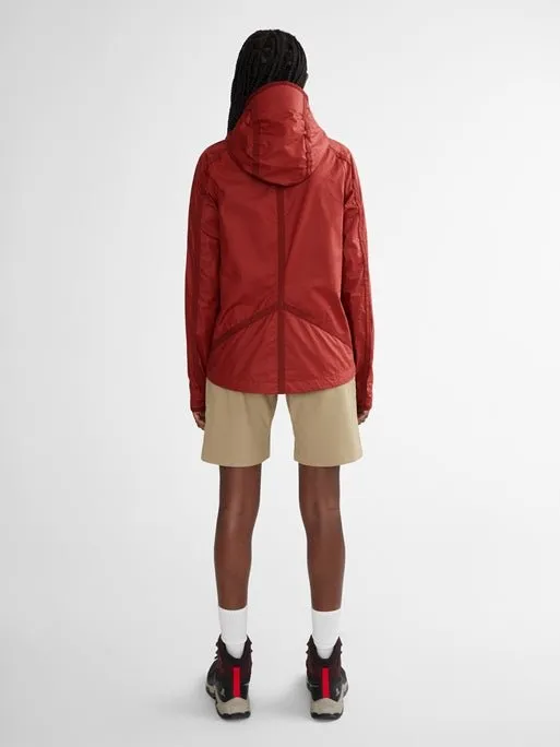 Klättermusen: Women's Ansur Hooded Wind Jacket - Rose Red