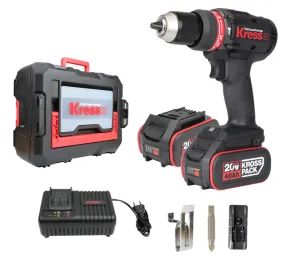 KRESS - Brushless Hammer Drill 20V 4Ah 2bat – KUC31.2