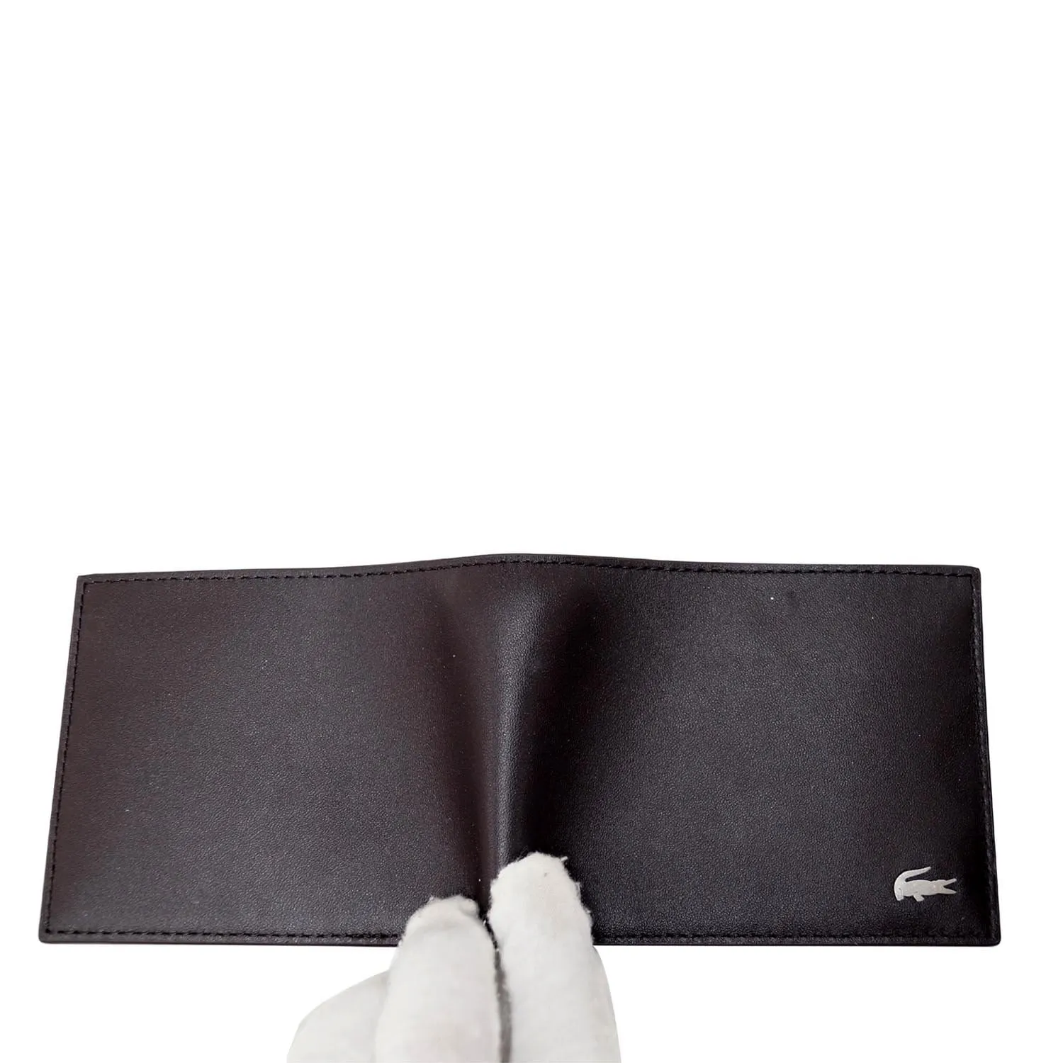 Lacoste Men's Fitzgerald Leather Wallet Key Chain Set