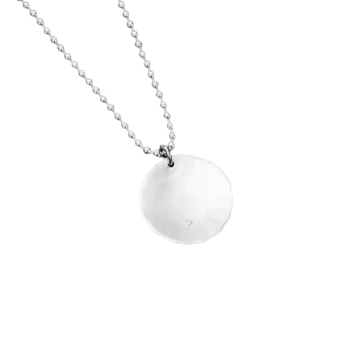 Larry Smith Stamped Feather Necklace
