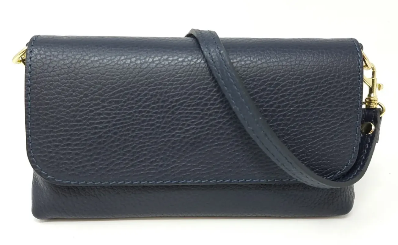 Leather Crossbody Clutch