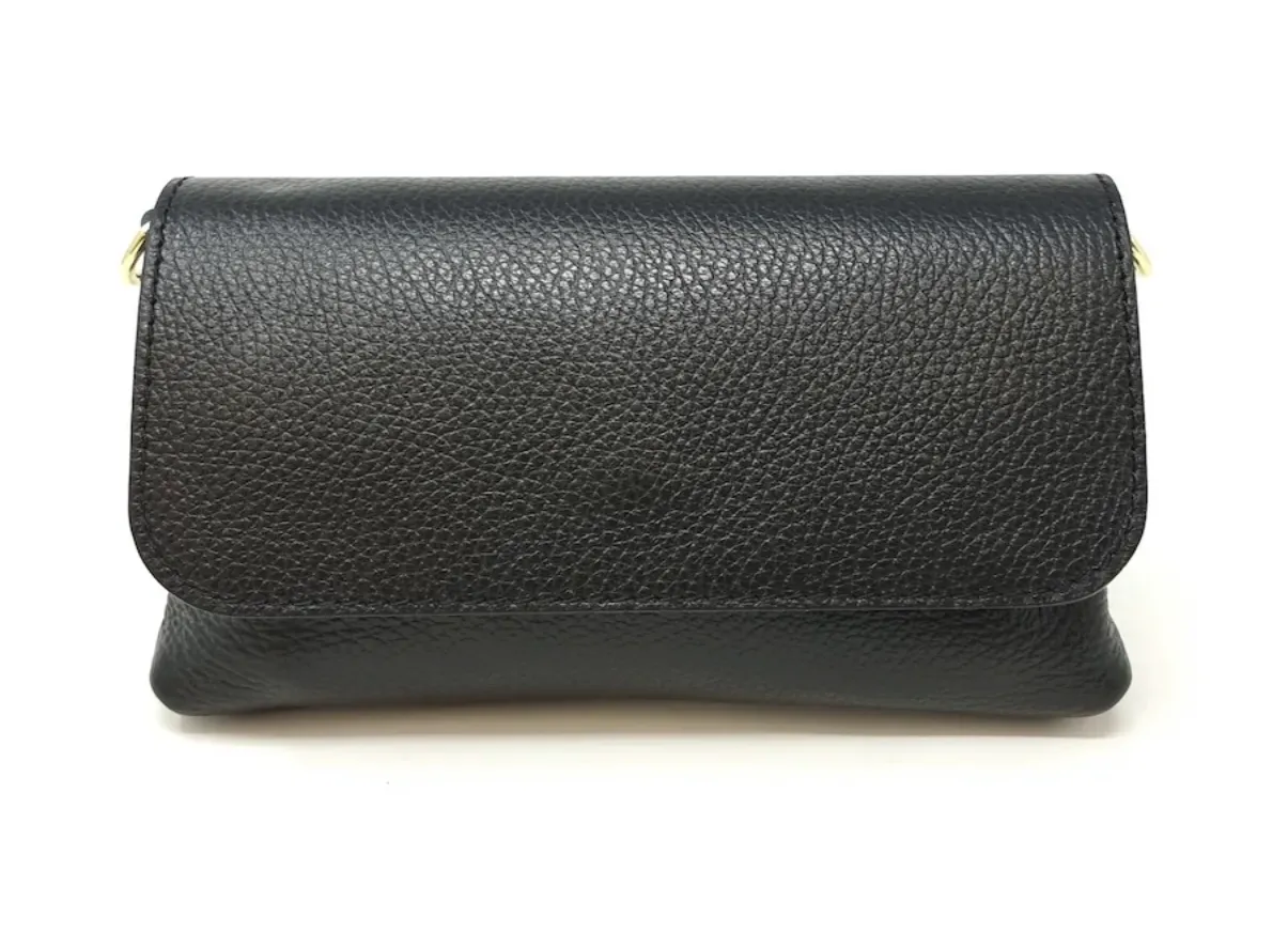 Leather Crossbody Clutch