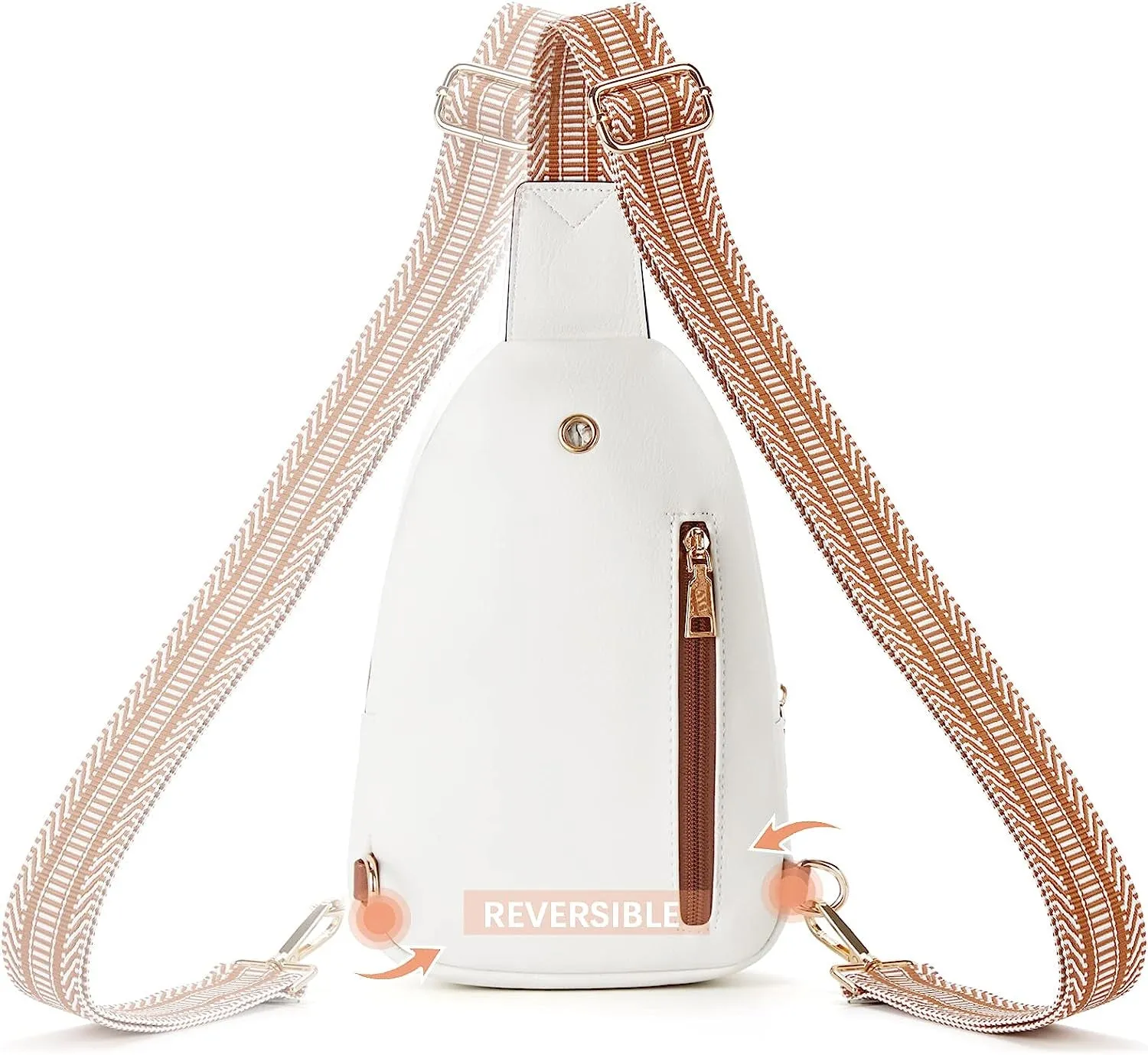 Leather Crossbody Sling Bag for Women