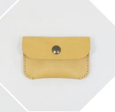 LEATHER CUTE Women Card Change Holder Pouch HANDMADE PERSONALIZED MONOGRAMMED GIFT CUSTOM Coin Wallet Holder