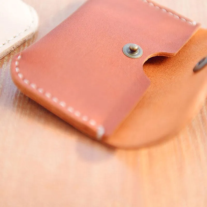 LEATHER CUTE Women Card Change Holder Pouch HANDMADE PERSONALIZED MONOGRAMMED GIFT CUSTOM Coin Wallet Holder