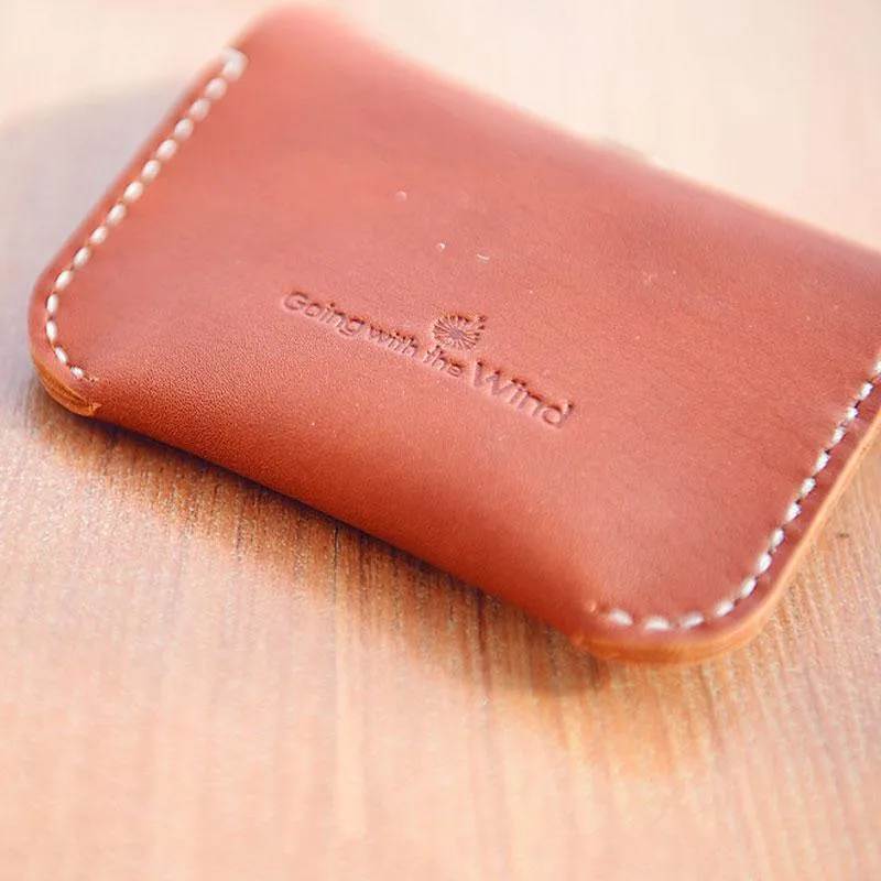 LEATHER CUTE Women Card Change Holder Pouch HANDMADE PERSONALIZED MONOGRAMMED GIFT CUSTOM Coin Wallet Holder