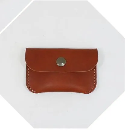 LEATHER CUTE Women Card Change Holder Pouch HANDMADE PERSONALIZED MONOGRAMMED GIFT CUSTOM Coin Wallet Holder