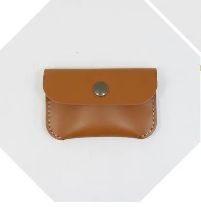 LEATHER CUTE Women Card Change Holder Pouch HANDMADE PERSONALIZED MONOGRAMMED GIFT CUSTOM Coin Wallet Holder