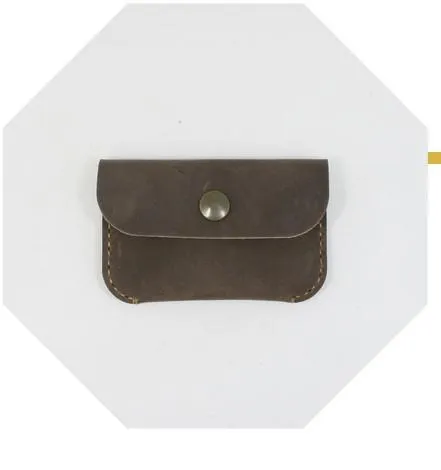 LEATHER CUTE Women Card Change Holder Pouch HANDMADE PERSONALIZED MONOGRAMMED GIFT CUSTOM Coin Wallet Holder