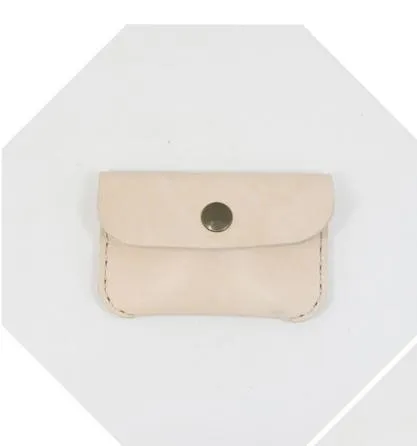 LEATHER CUTE Women Card Change Holder Pouch HANDMADE PERSONALIZED MONOGRAMMED GIFT CUSTOM Coin Wallet Holder