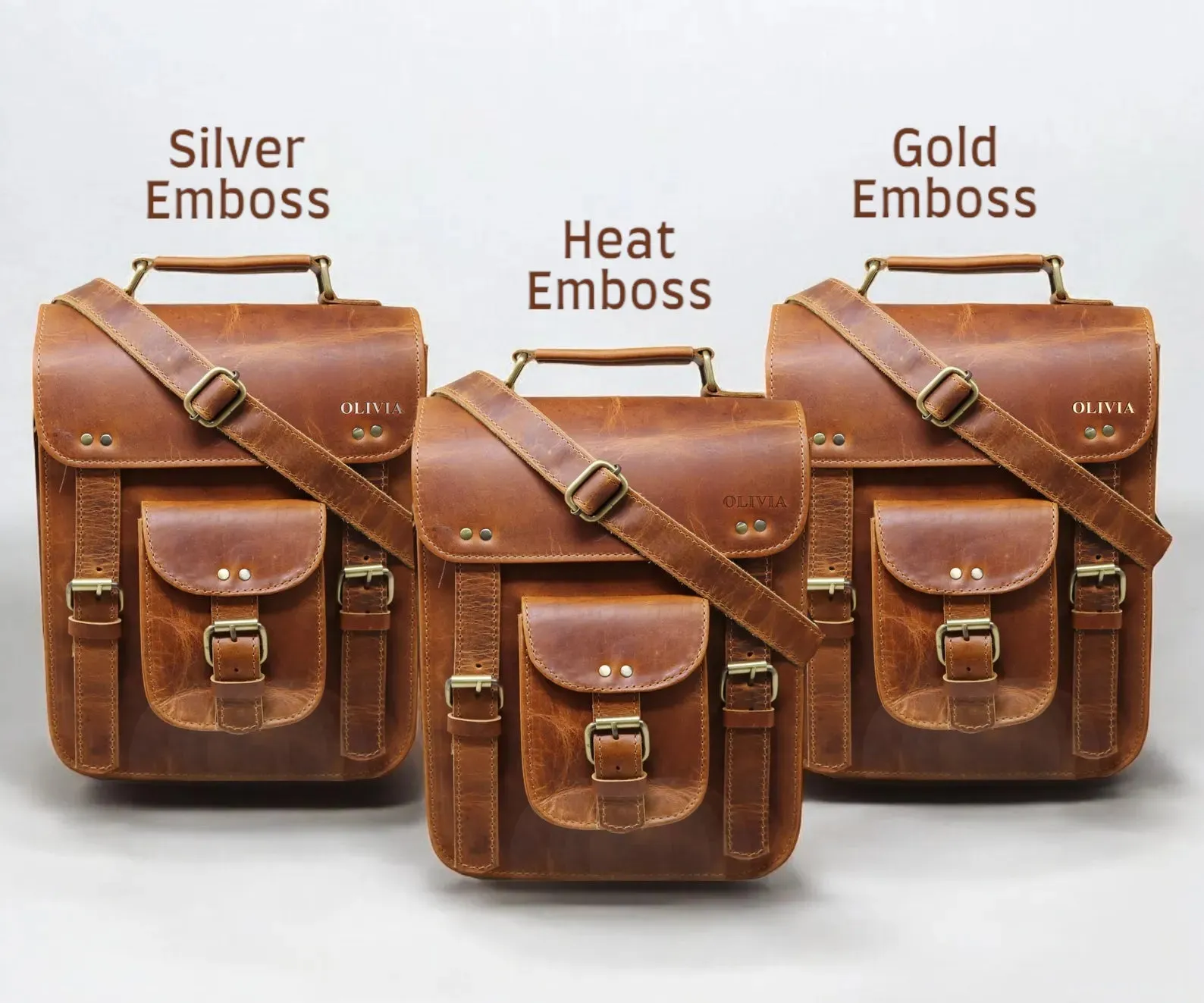 Leather Messenger Bag, Laptop Case
