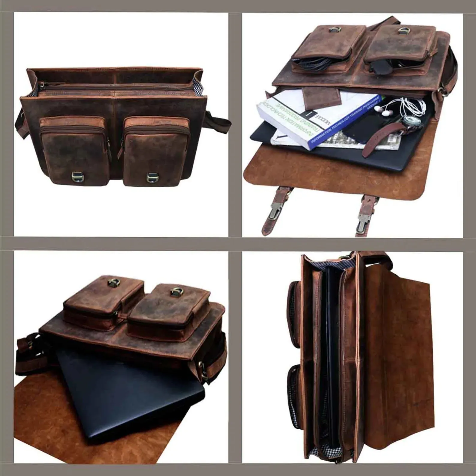 Leather Messenger Bag, Leather satchel bag