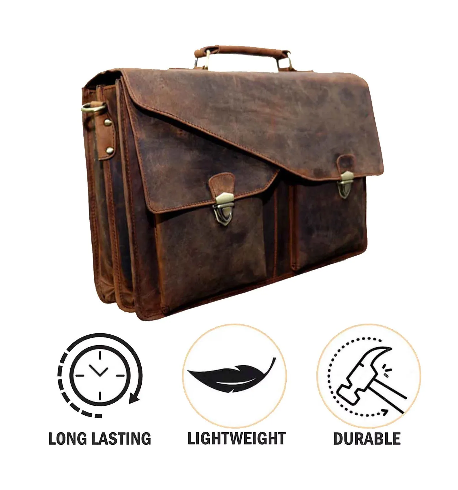Leather Messenger Bag, Leather satchel bag