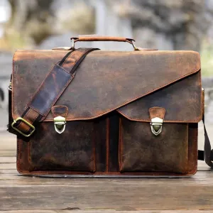 Leather Messenger Bag, Leather satchel bag