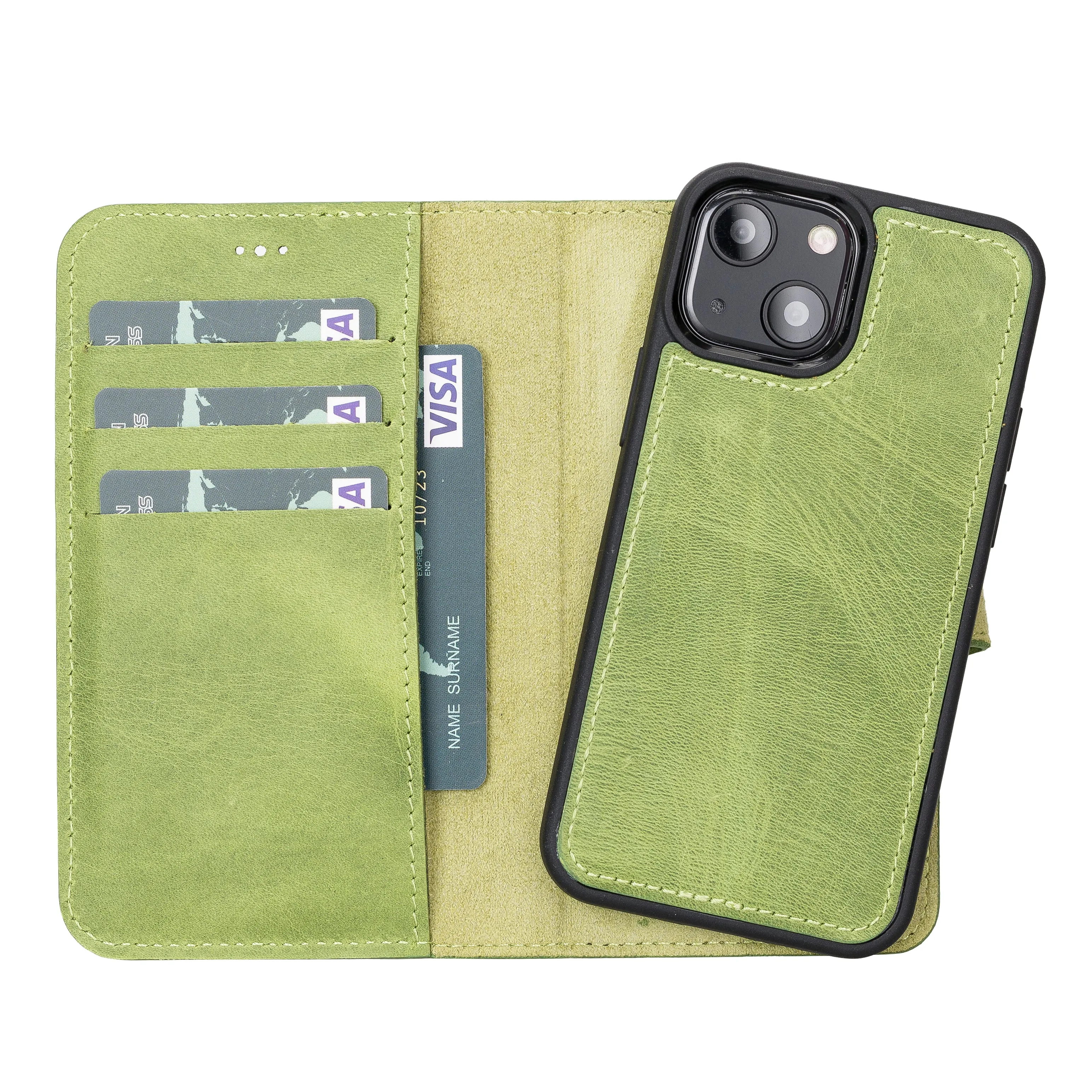 Leather Wallet Case for iPhone 13 Mini