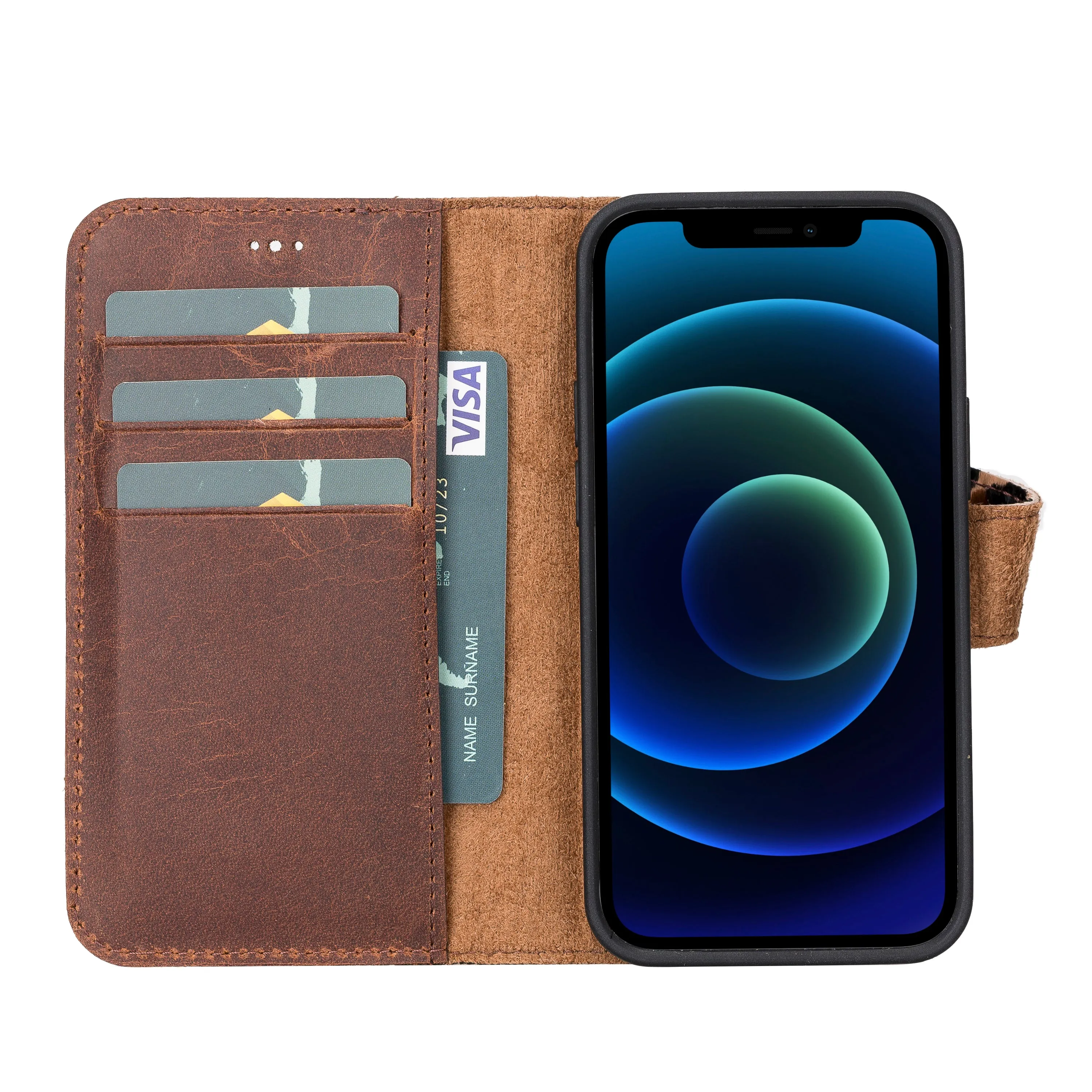 Leather Wallet Case for iPhone 13 Mini