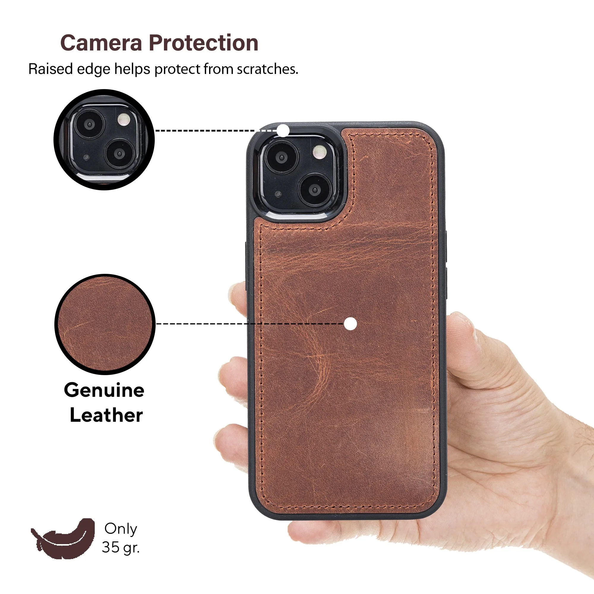 Leather Wallet Case for iPhone 13 Mini