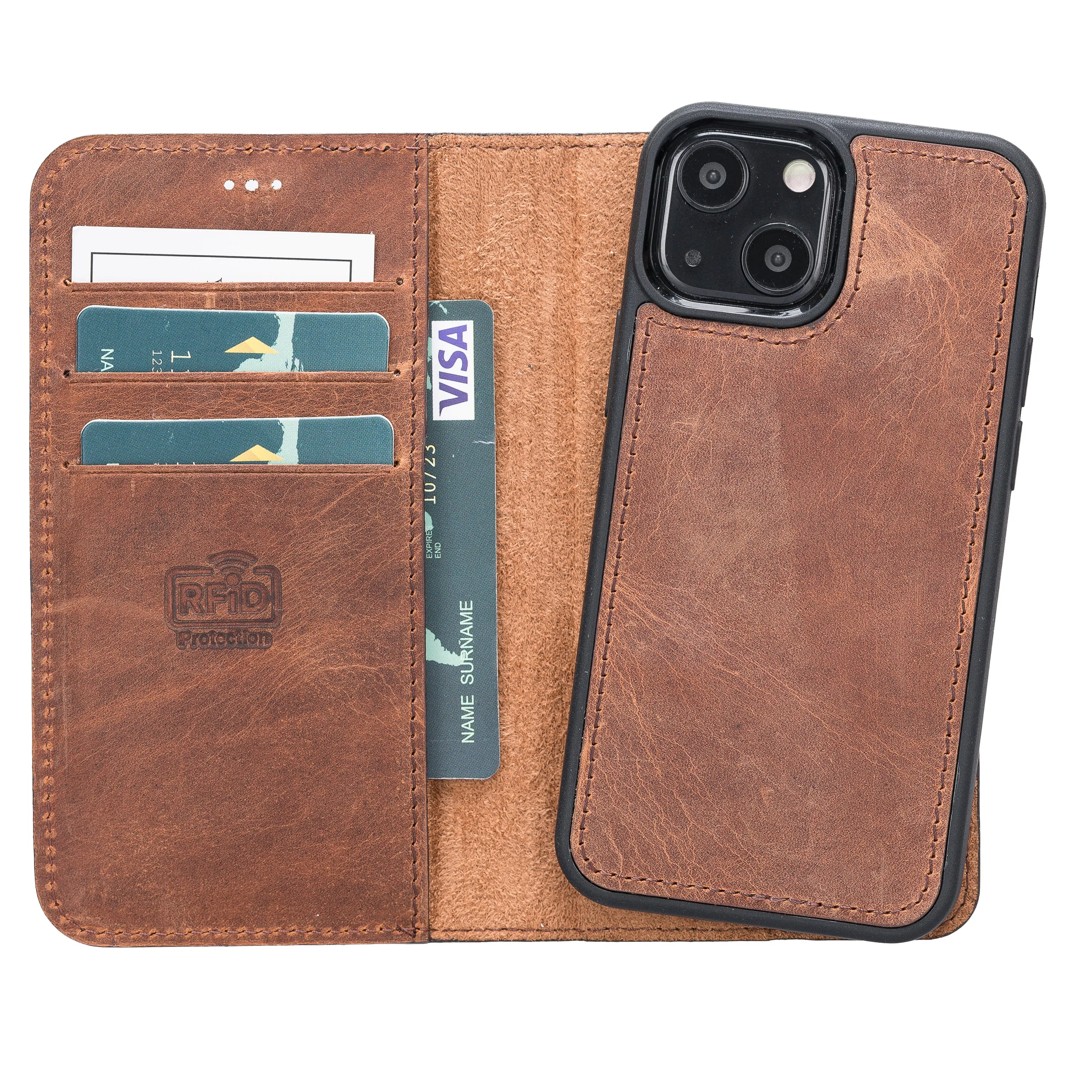 Leather Wallet Case for iPhone 13 Mini