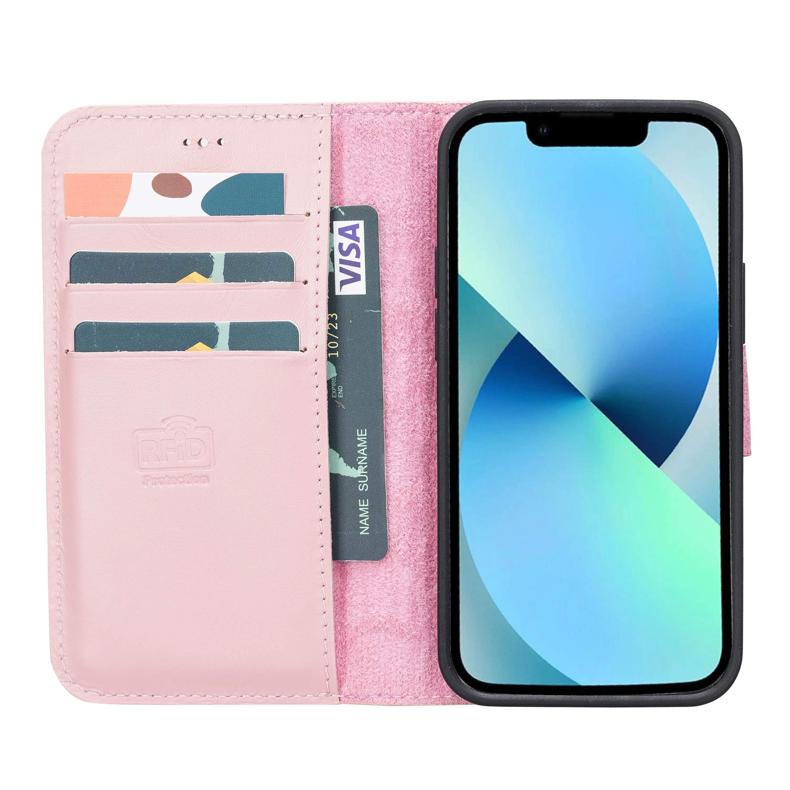 Leather Wallet Case for iPhone 13 Mini