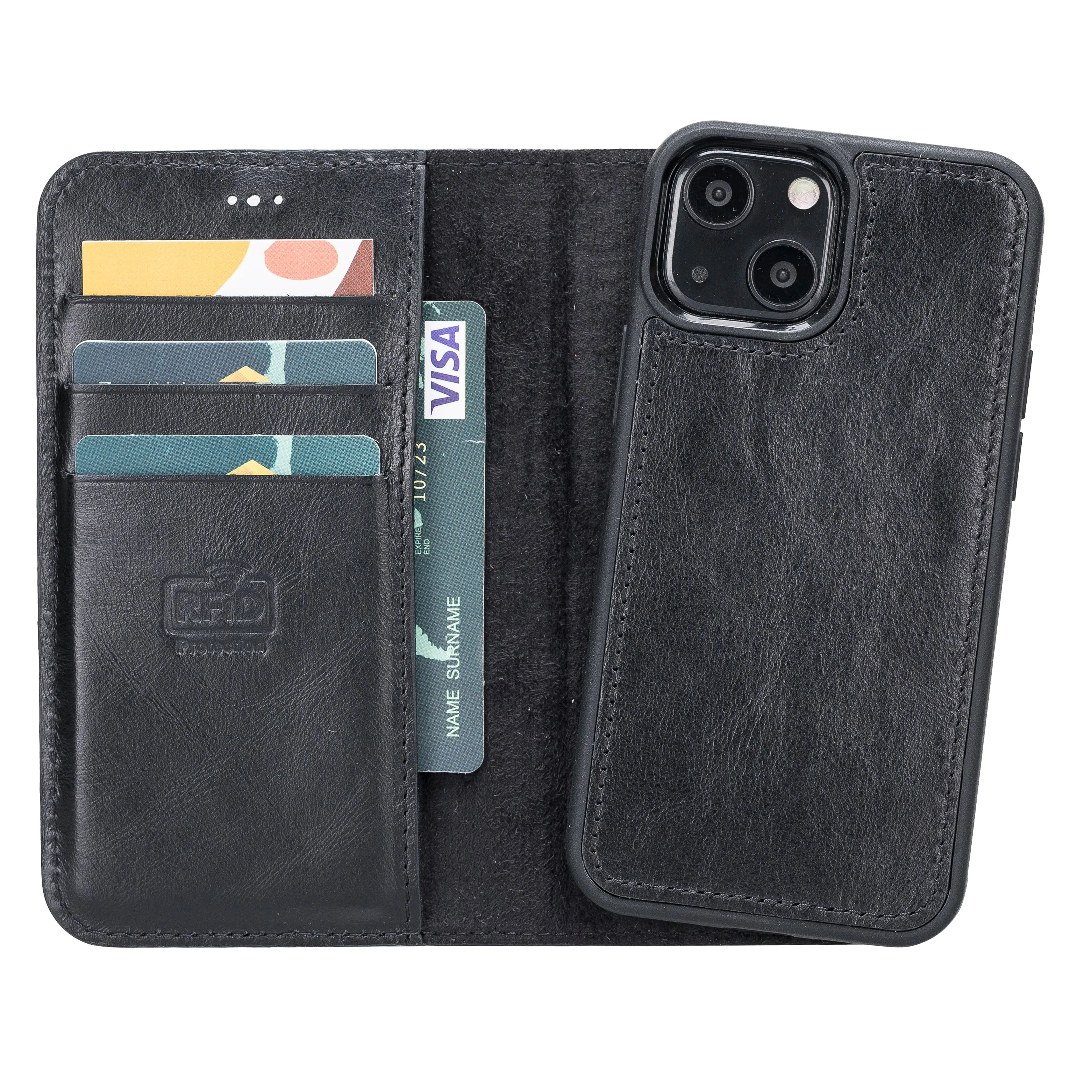 Leather Wallet Case for iPhone 13 Mini