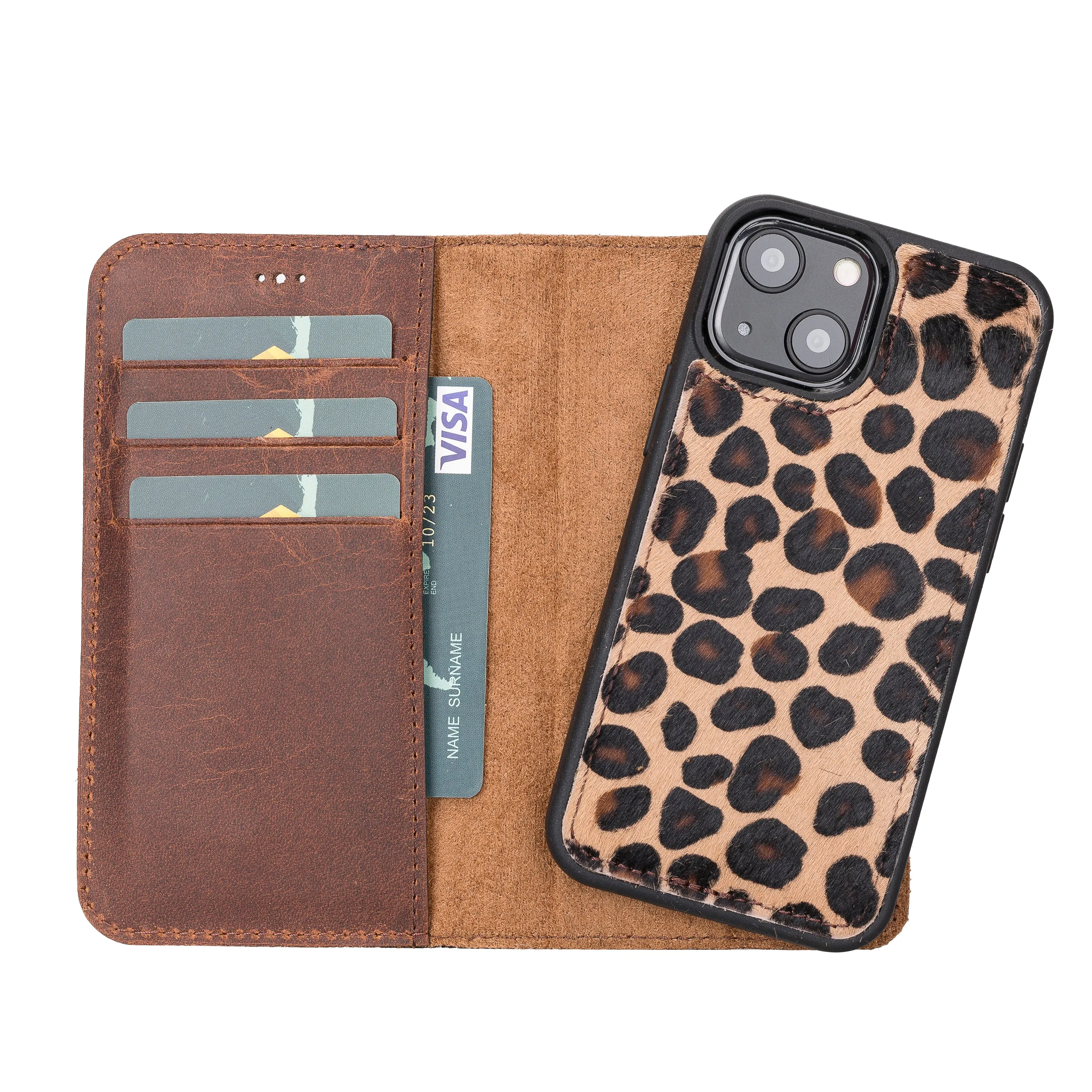 Leather Wallet Case for iPhone 13 Mini