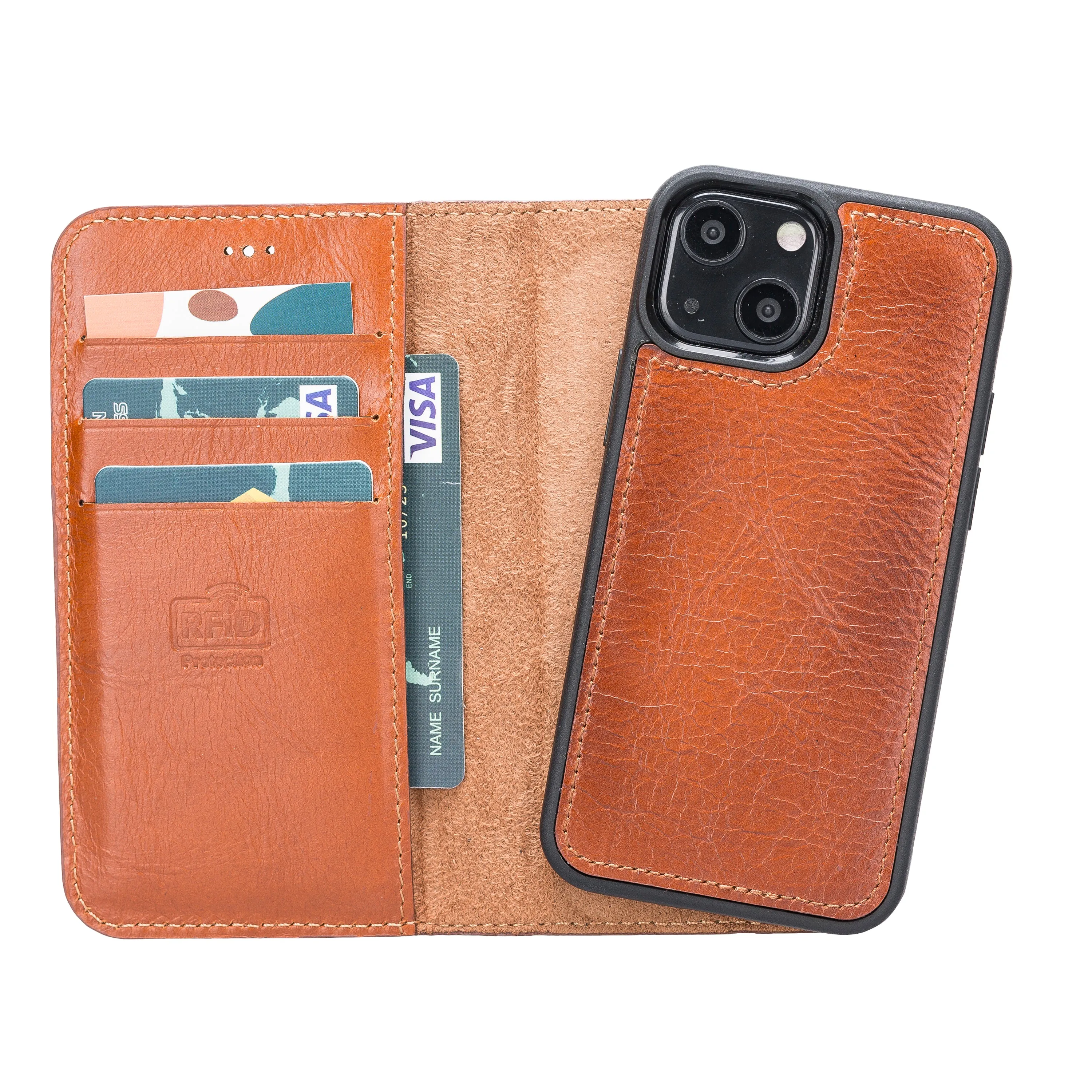 Leather Wallet Case for iPhone 13 Mini