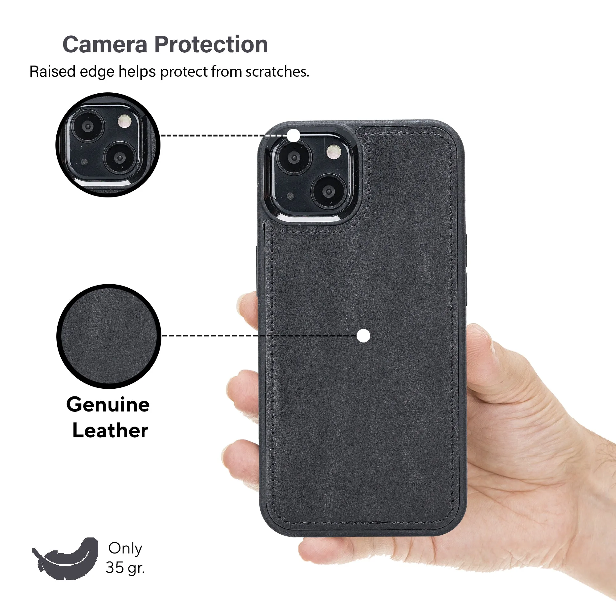 Leather Wallet Case for iPhone 13 Mini