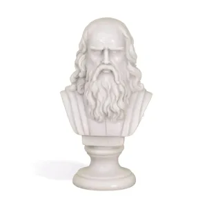 Leonardo Da Vinci - Busto in Marmo 16 cm
