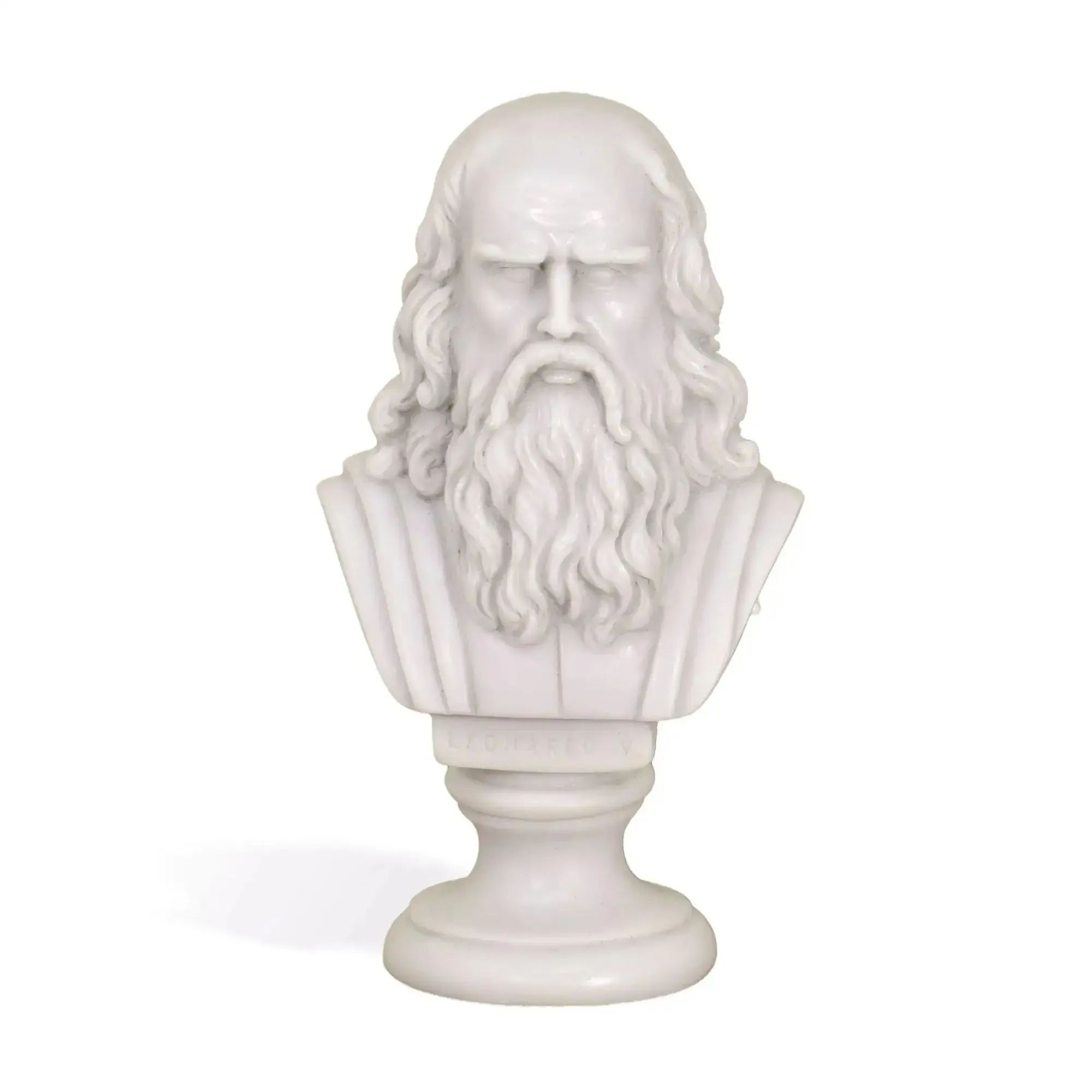 Leonardo Da Vinci - Busto in Marmo 16 cm