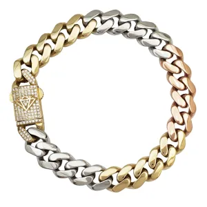 Lightweight Tricolor Monaco Necklace (14K)