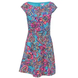 Lilly Pulitzer Briella Aqua Bait &amp; Switch Dress