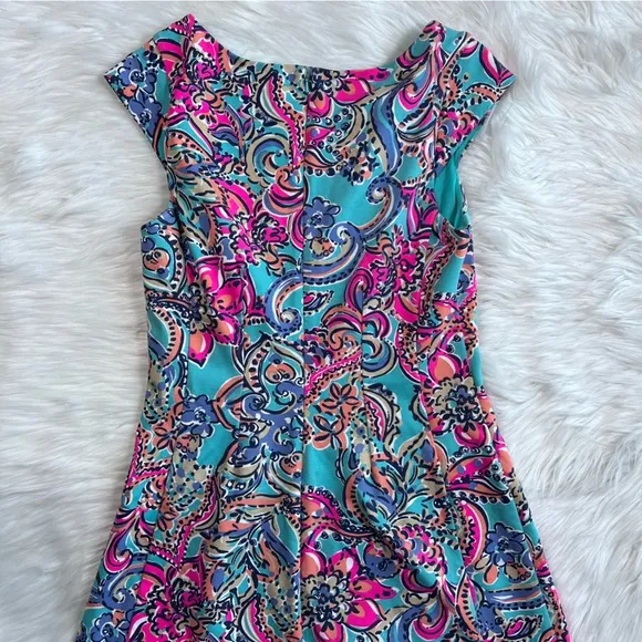 Lilly Pulitzer Briella Aqua Bait &amp; Switch Dress