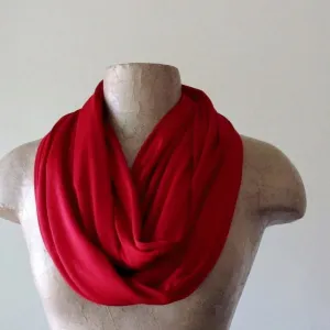 LIPSTICK RED Infinity Scarf