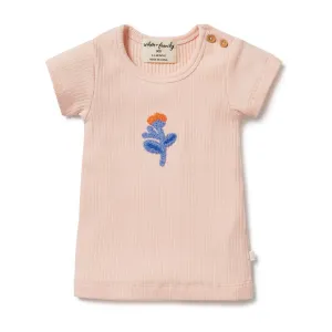Little Flower Organic Rib Tee