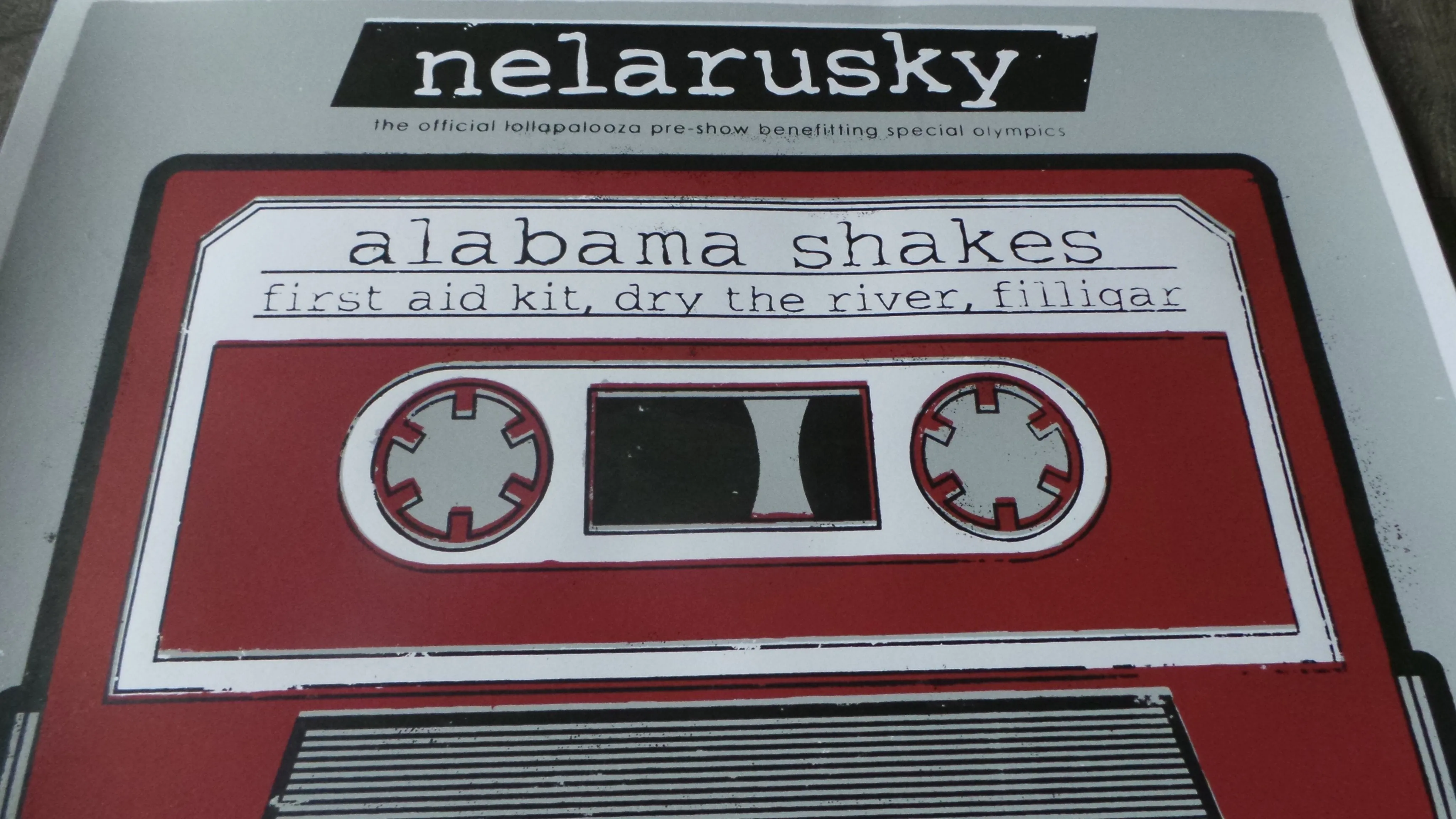 Lolla Nelarusky Alabama Shakes Metro Chicago, IL Screenprint Poster 2012