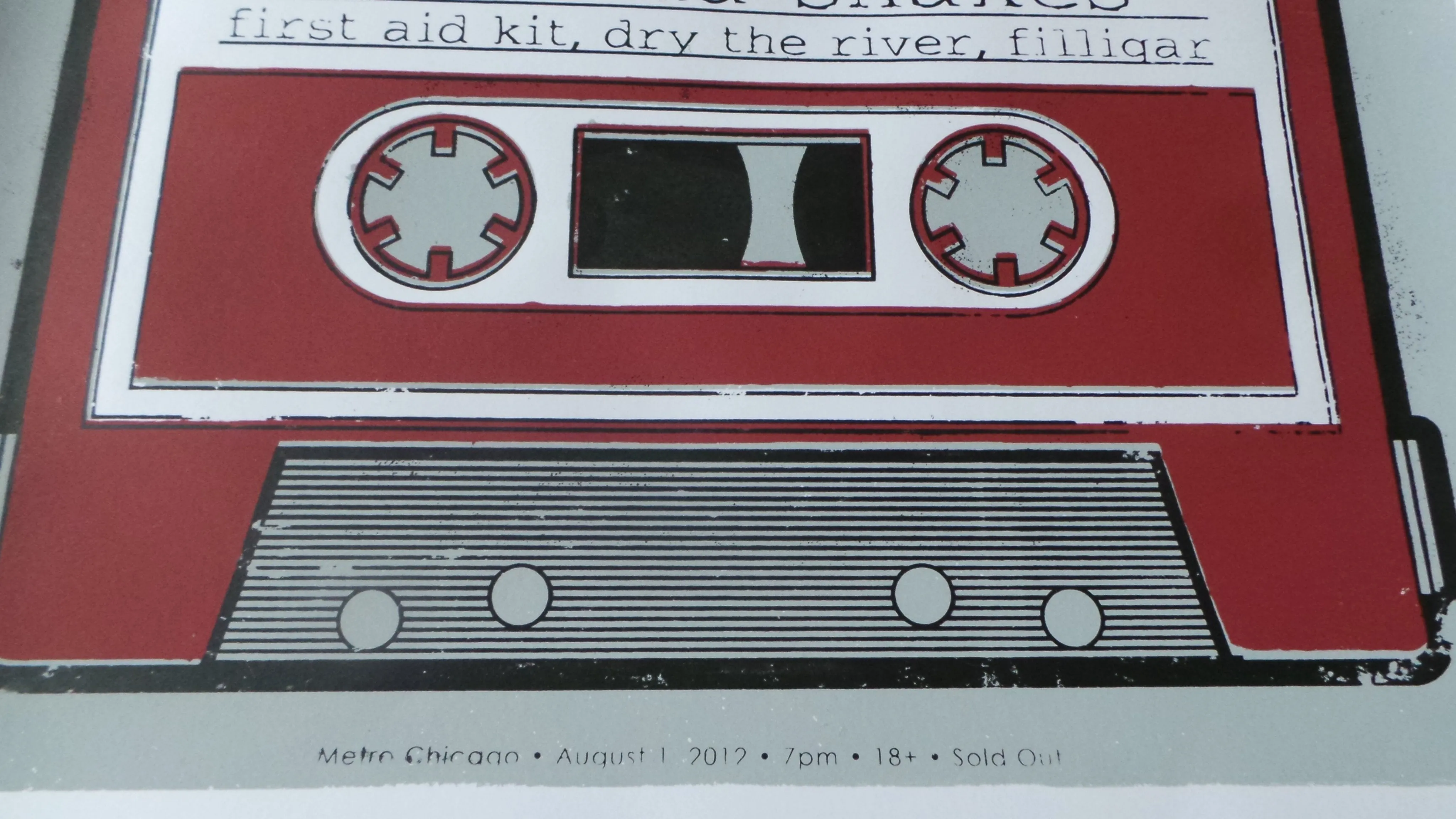 Lolla Nelarusky Alabama Shakes Metro Chicago, IL Screenprint Poster 2012