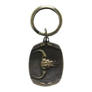 Longhorn Skull Keychain