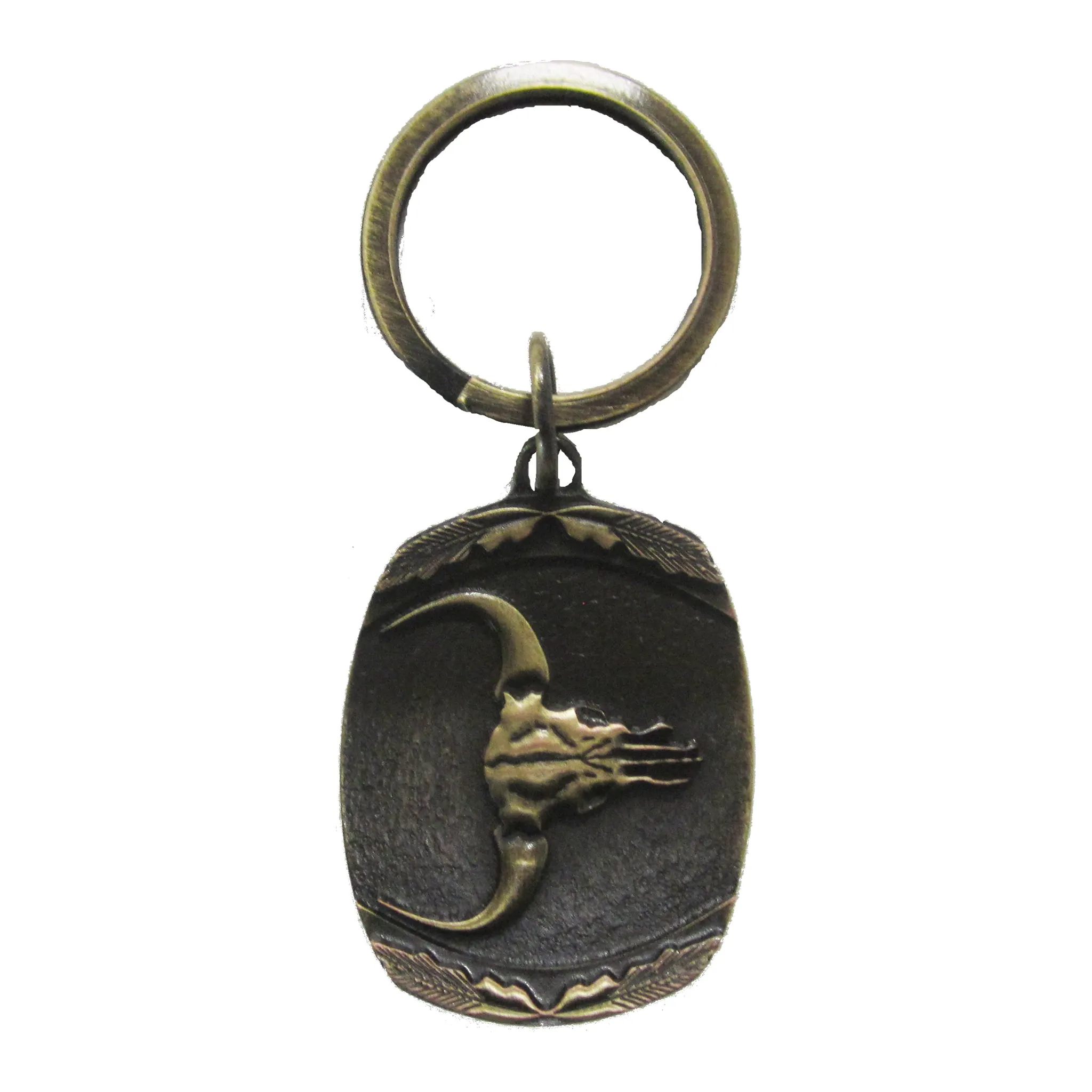 Longhorn Skull Keychain