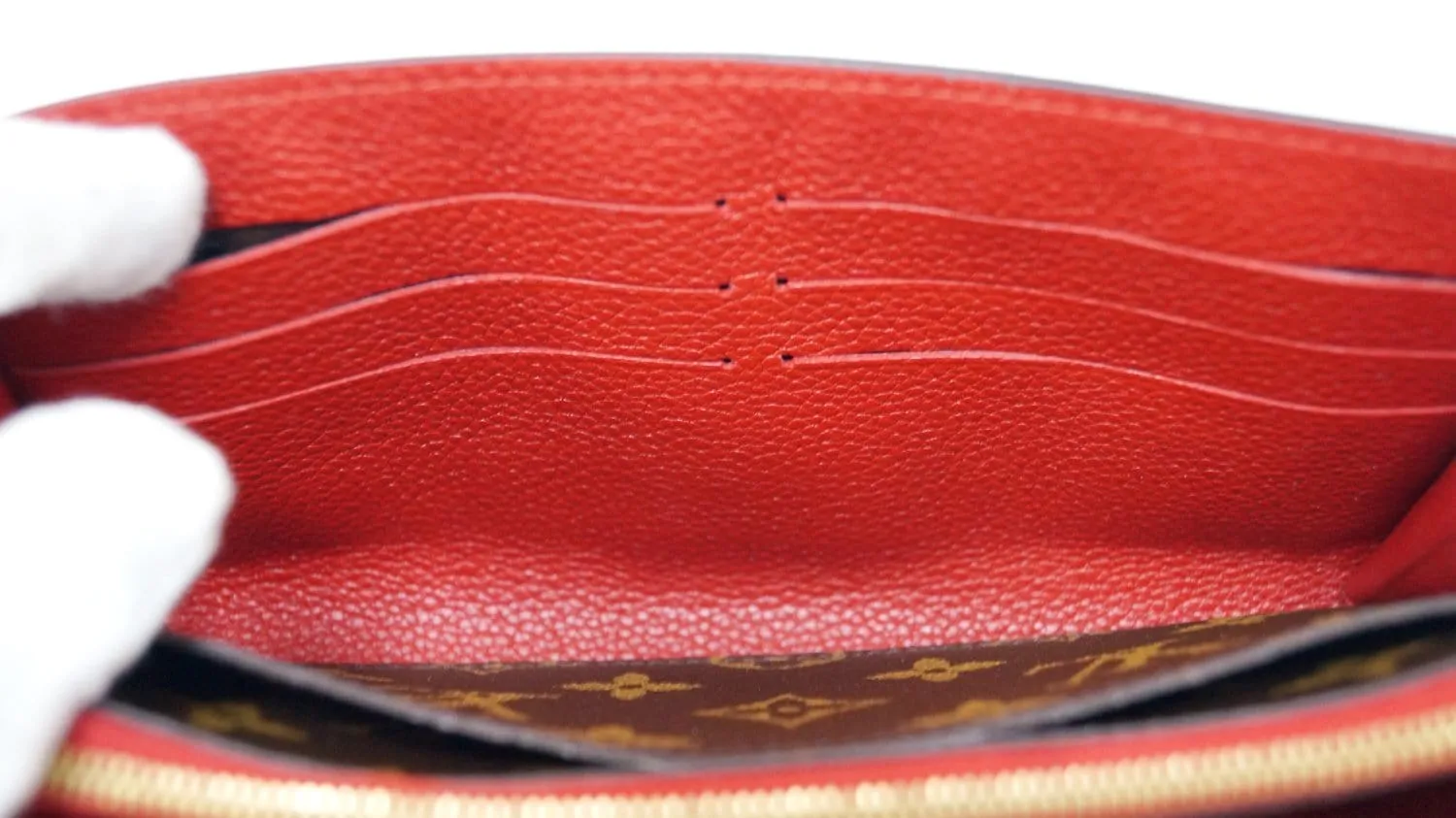LOUIS VUITTON Cherry Monogram Canvas Pallas Wallet