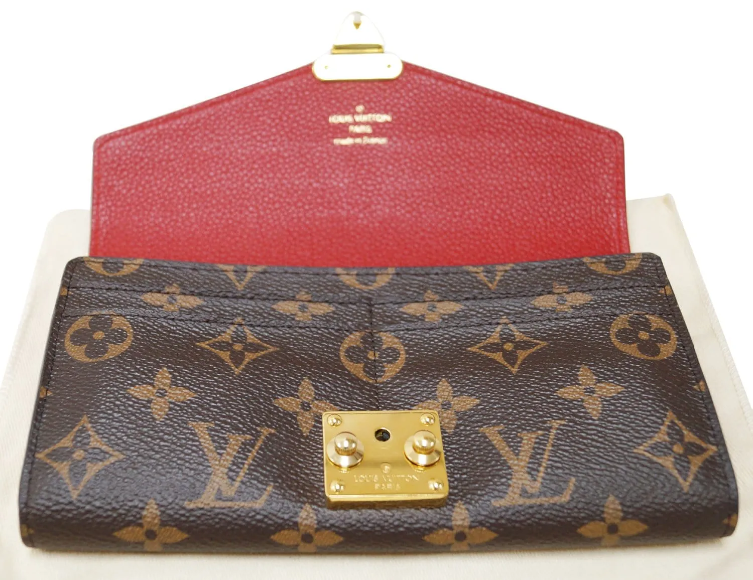 LOUIS VUITTON Cherry Monogram Canvas Pallas Wallet